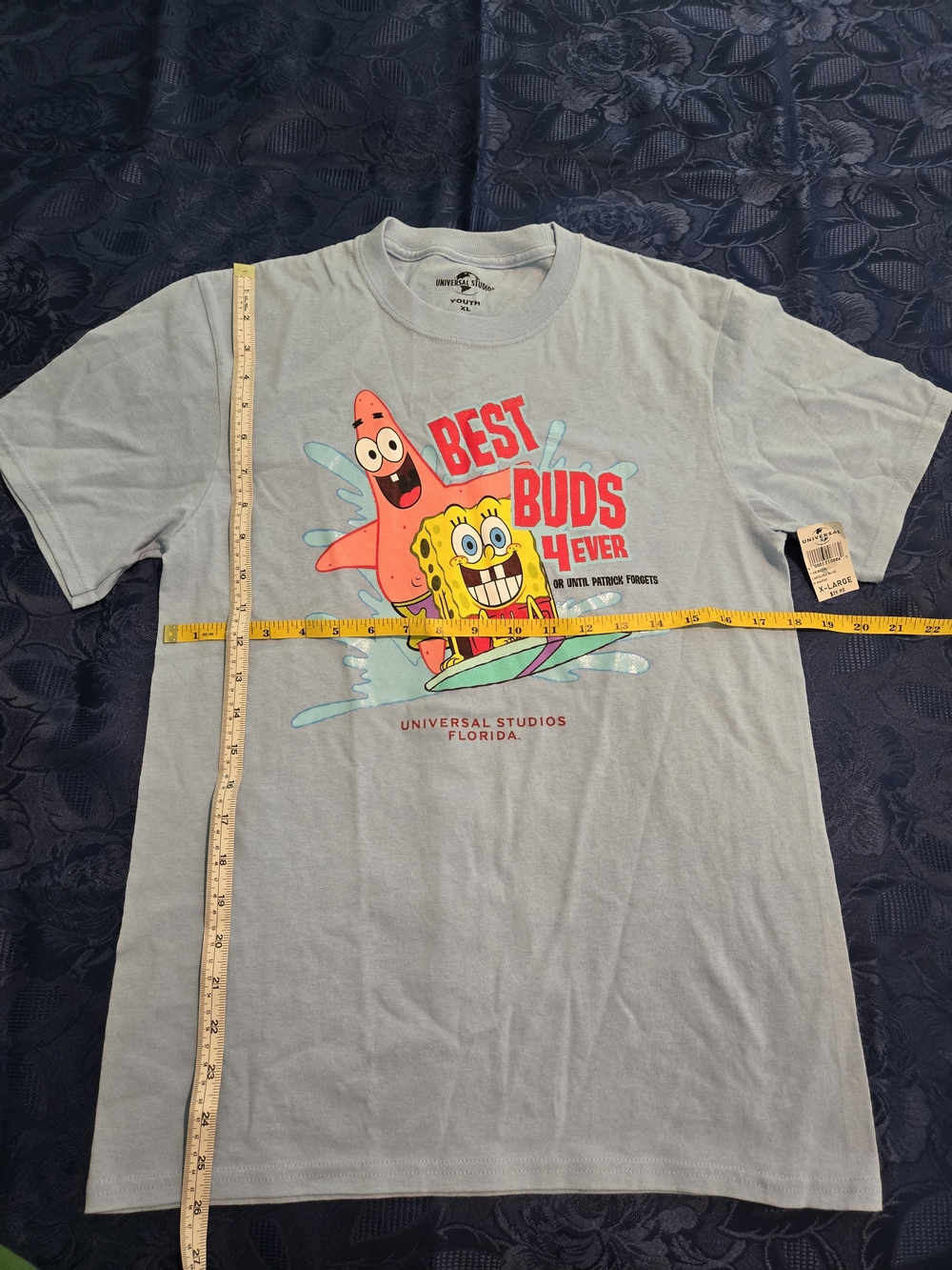 Universal SpongeBob & Patrick 'Best Buds 4ever' Light Blue Graphic Tee